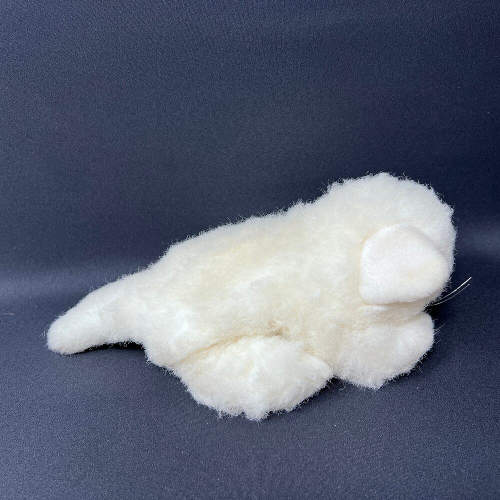 DSI Kitty Kitty Kitten Plush 2000 Purrs White Persian Cat Blue Eyes Pink Bow - Picture 2 of 7